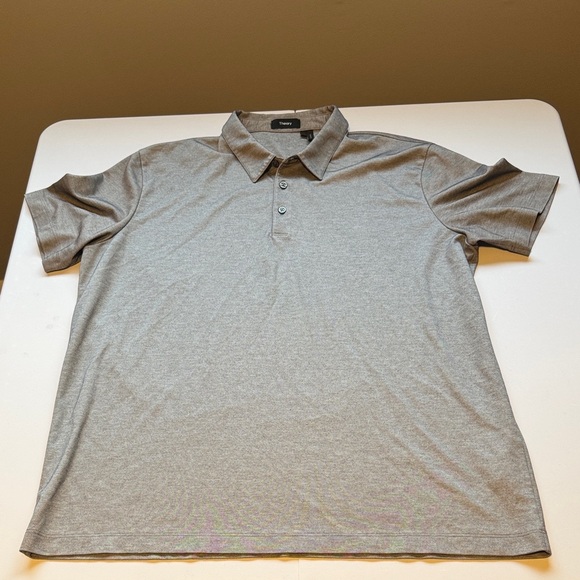 Theory Gray Polo Shirt - Picture 2 of 8